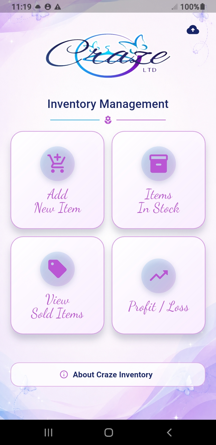 Current Craze Inventory Management dashboard